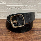 Gucci Marais the GG Interlocking Belt Silver Black
