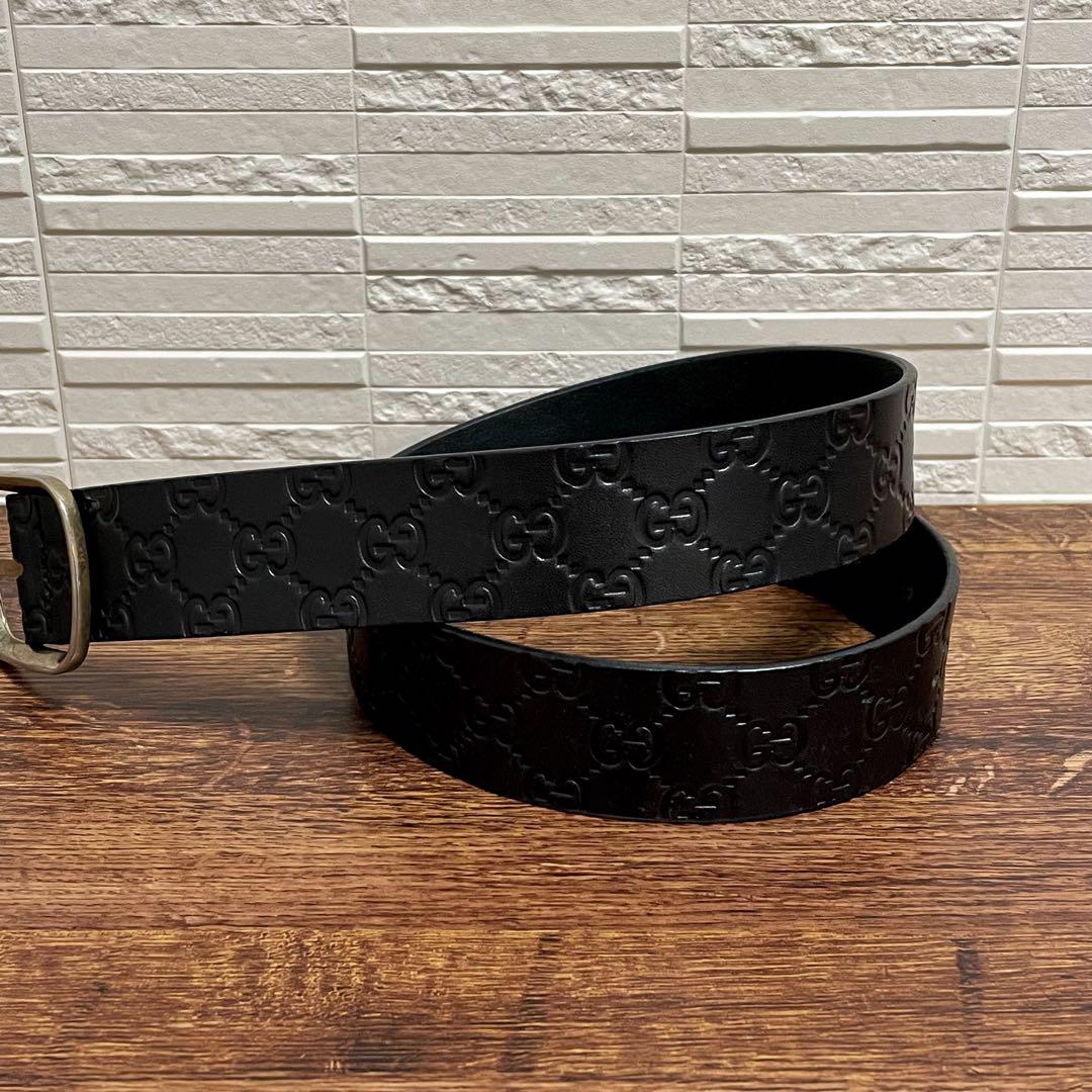 Gucci Marais the GG Interlocking Belt Silver Black — view 2