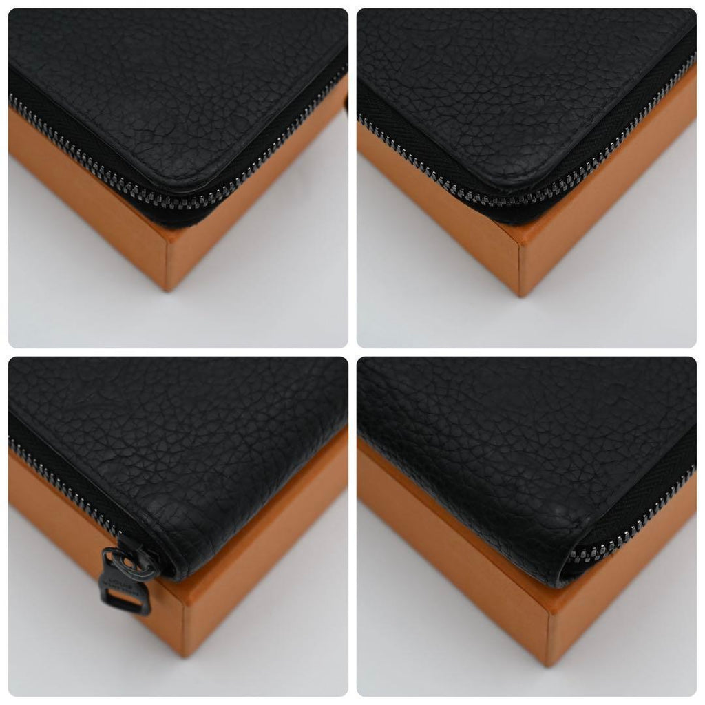 Louis Vuitton Monogram Taurillon Vertical Wallet Black — view 7