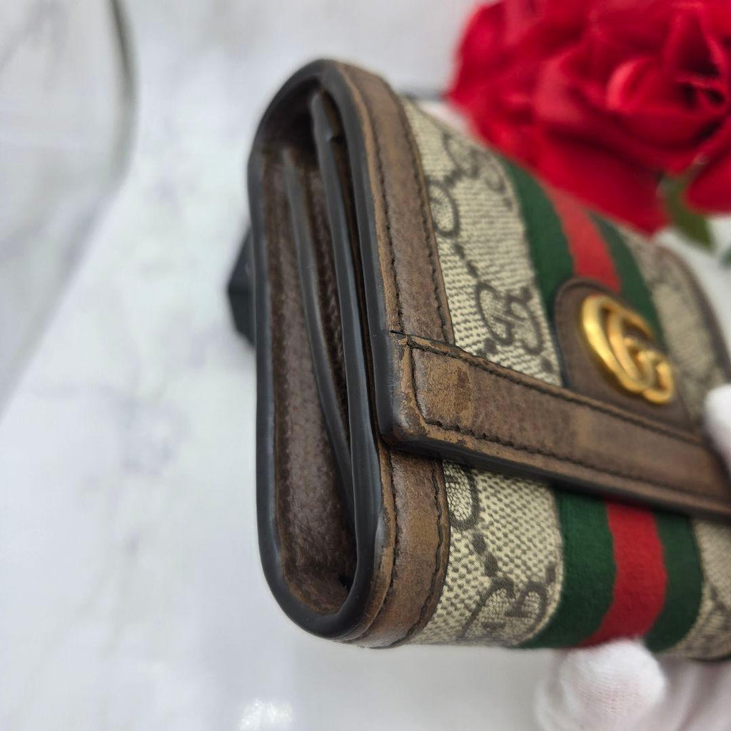 Gucci Fold Wallet Ophidia Sherry Line GG — view 5