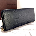 Louis Vuitton Empreinte Monogram Clemence Zippy Wallet Noir