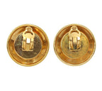 Chanel Camellia Motif Round Earrings — view 2