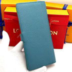 Louis Vuitton Wallet LV Vertical Light Blue — view 2