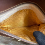 Gucci GG Shoulder Bag Brown Beige Logo Leather — view 6