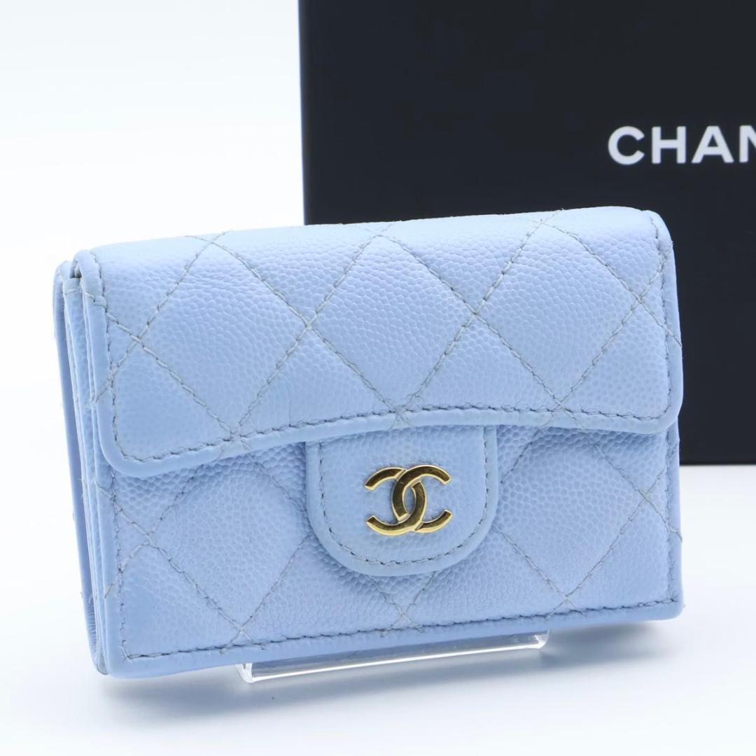 Chanel Timeless Classic Trifold Wallet Caviar Leather