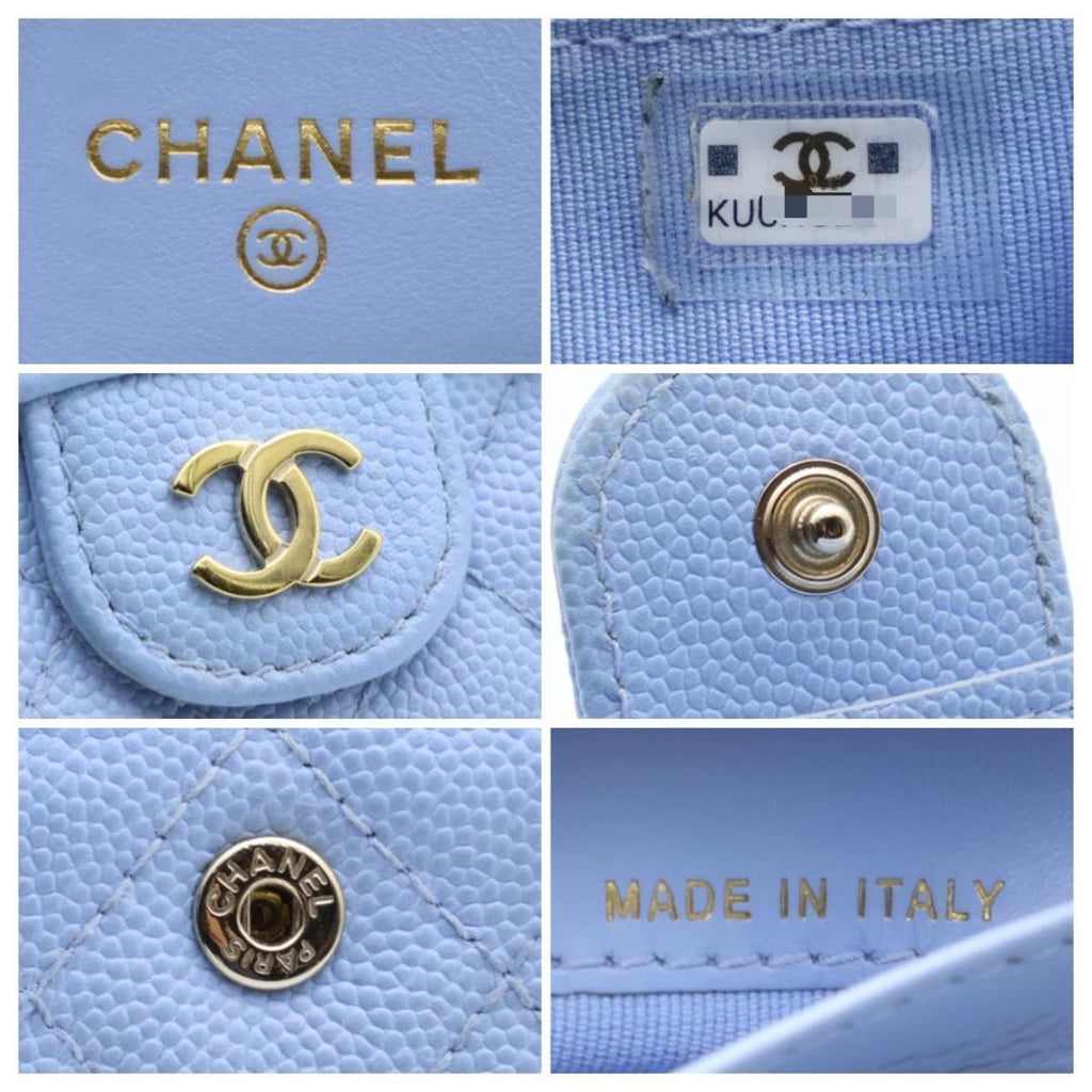 Chanel Timeless Classic Trifold Wallet Caviar Leather — view 7