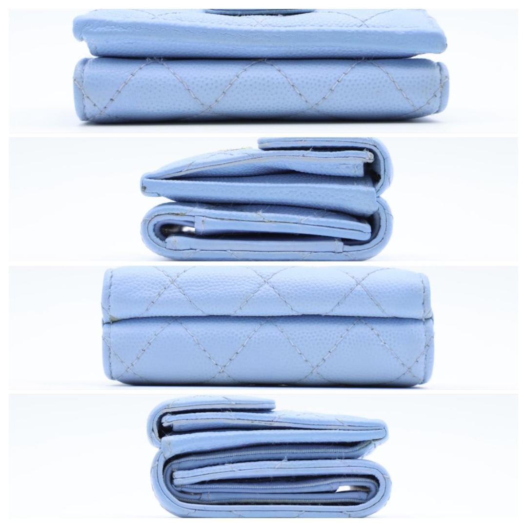 Chanel Timeless Classic Trifold Wallet Caviar Leather — view 9
