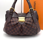 Louis Vuitton Damier Ebene Sistina PM Tote Bag