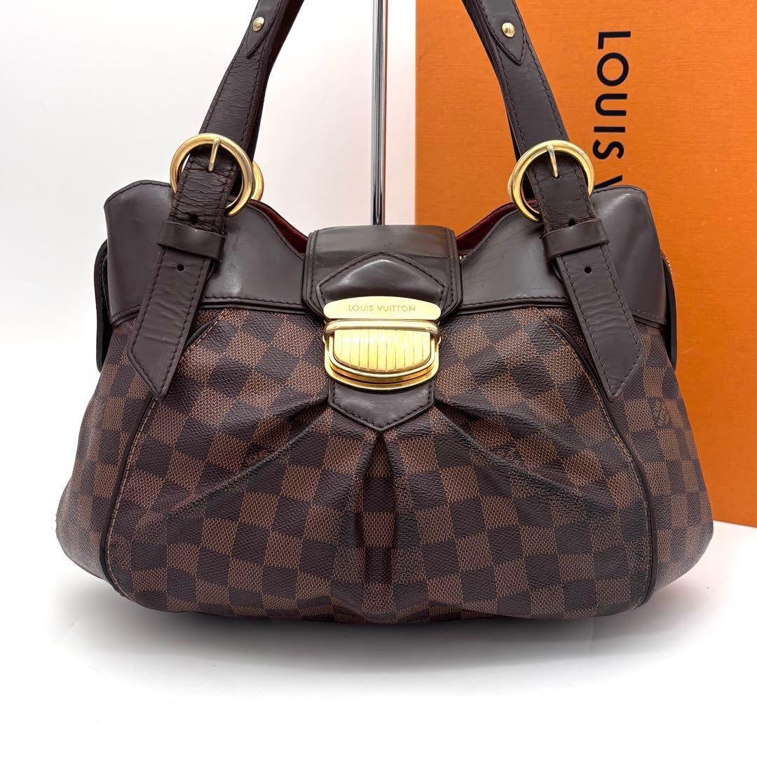 Louis Vuitton Damier Ebene Sistina PM Tote Bag