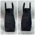 Gucci GG Sherry Line Tote Black Beige Logo — view 7