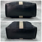 Gucci GG Sherry Line Tote Black Beige Logo — view 8