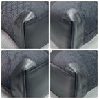 Gucci GG Sherry Line Tote Black Beige Logo — view 9