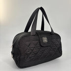 Chanel Sports Line Quilted Mini Boston Bag Black — view 3
