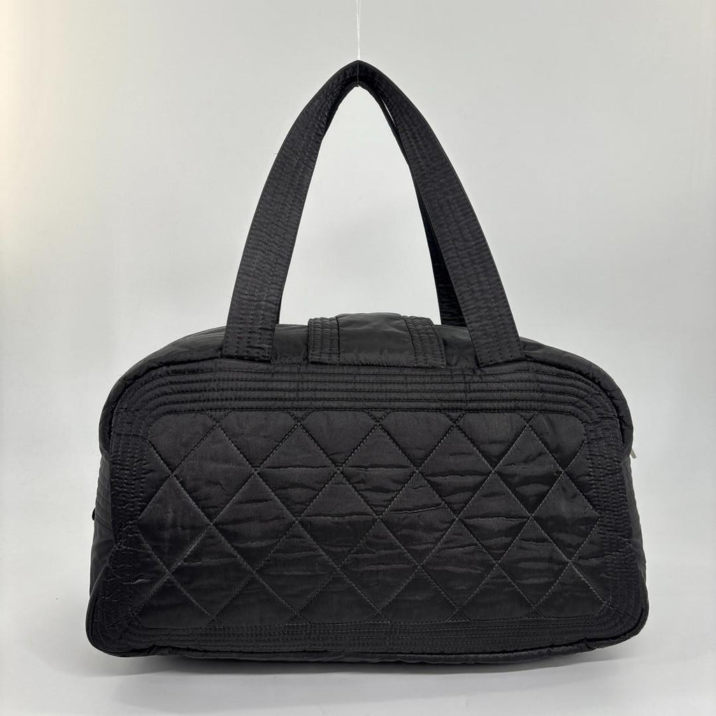 Chanel Sports Line Quilted Mini Boston Bag Black — view 5