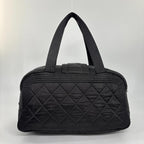Chanel Sports Line Quilted Mini Boston Bag Black — view 5
