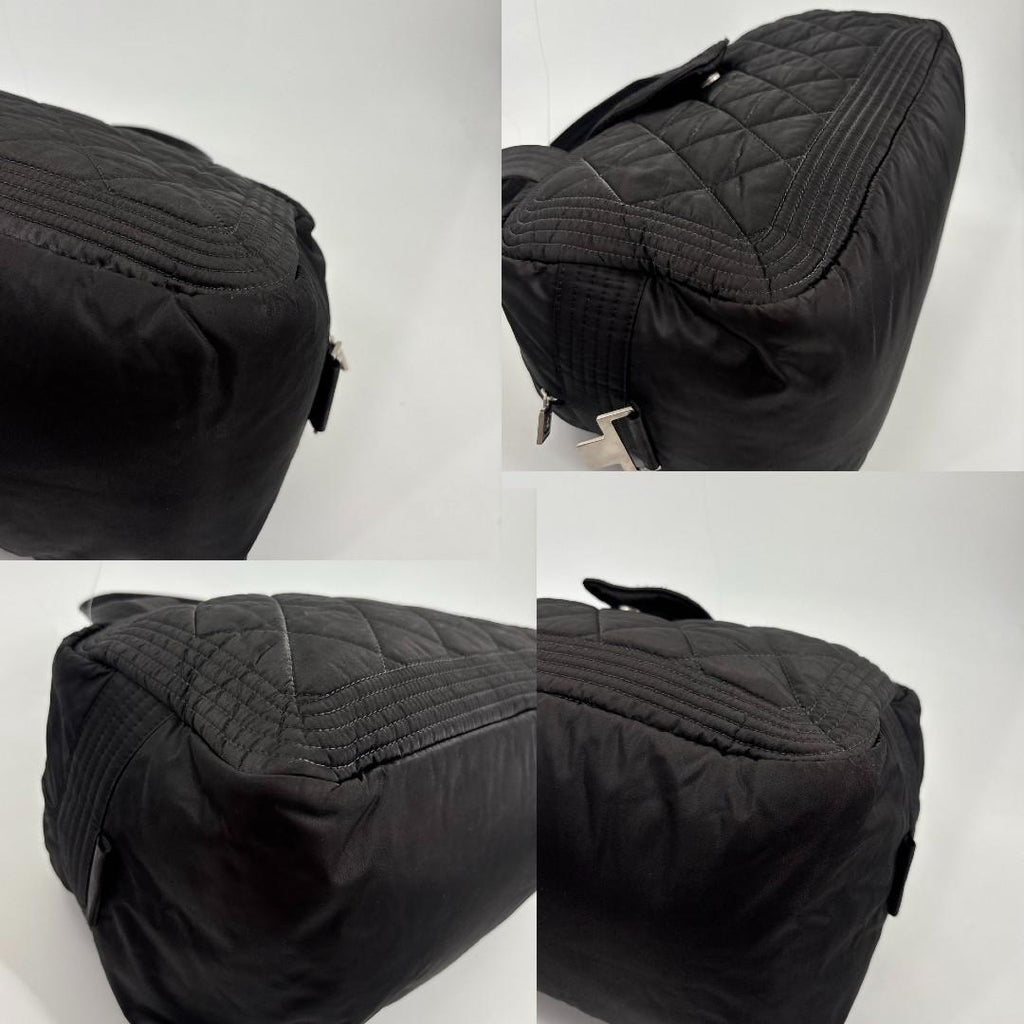 Chanel Sports Line Quilted Mini Boston Bag Black — view 8