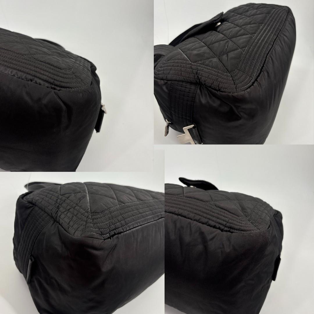 Chanel Sports Line Quilted Mini Boston Bag Black — view 8