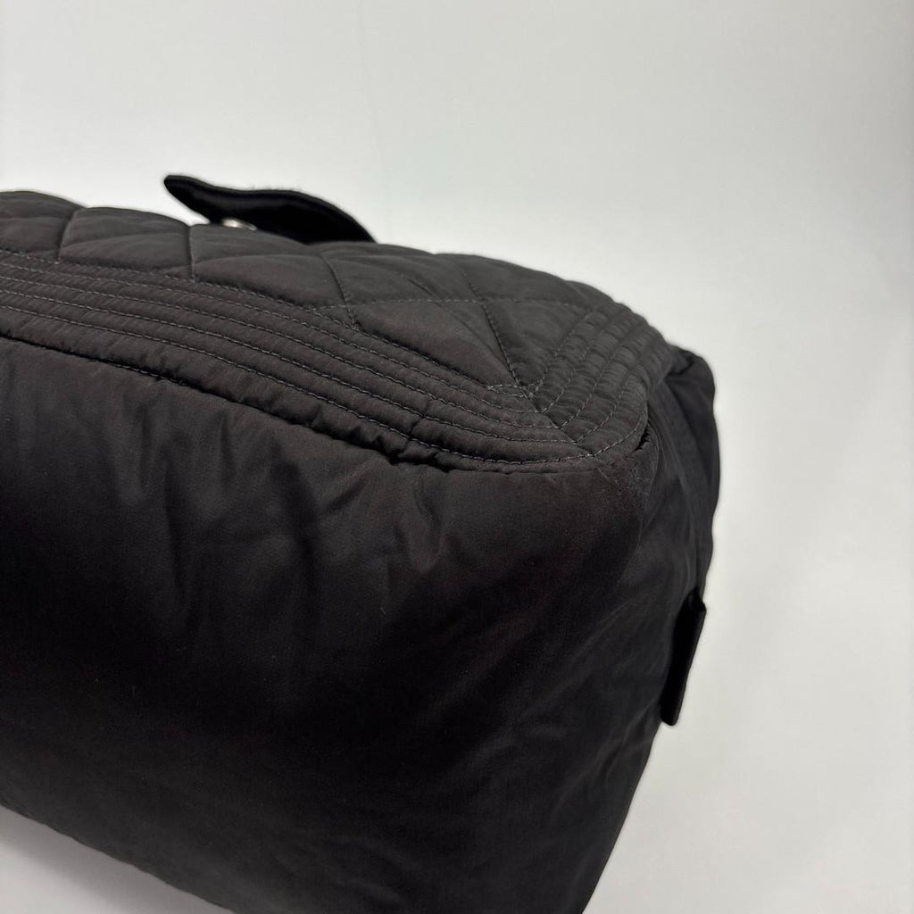 Chanel Sports Line Quilted Mini Boston Bag Black — view 9