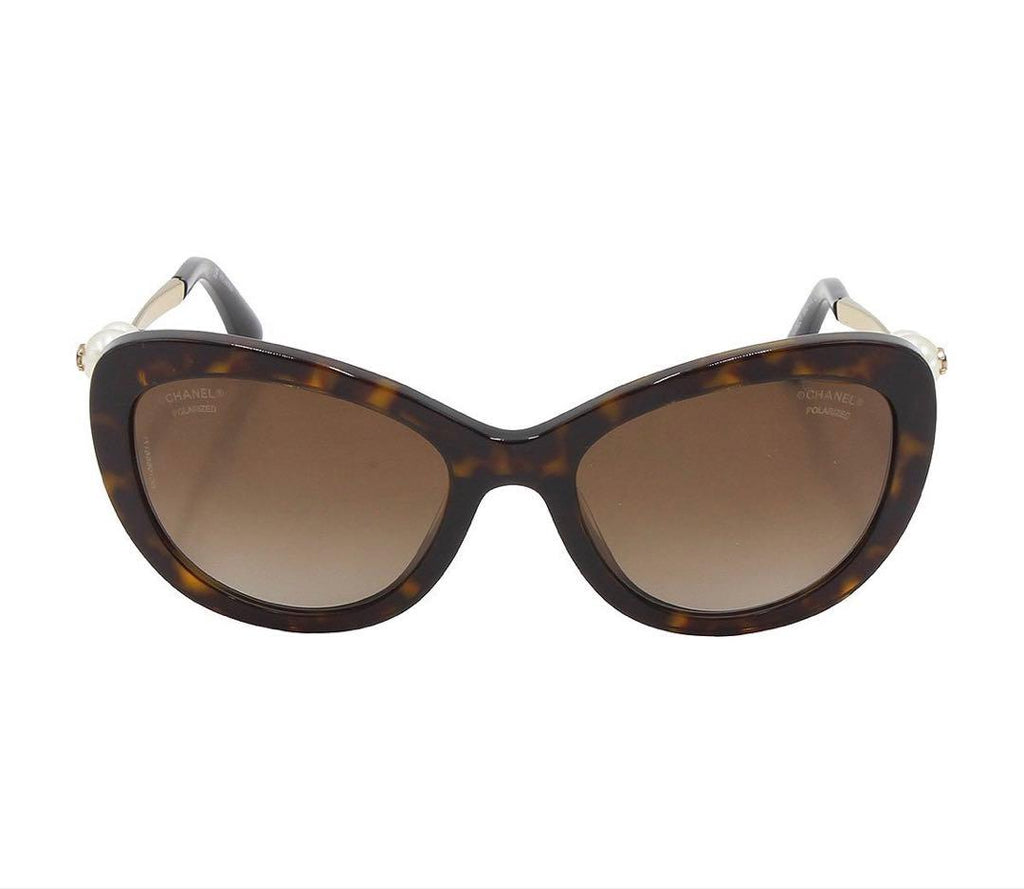 Chanel CC Logo Pearl Tortoiseshell Sunglasses Eyewear — view 2