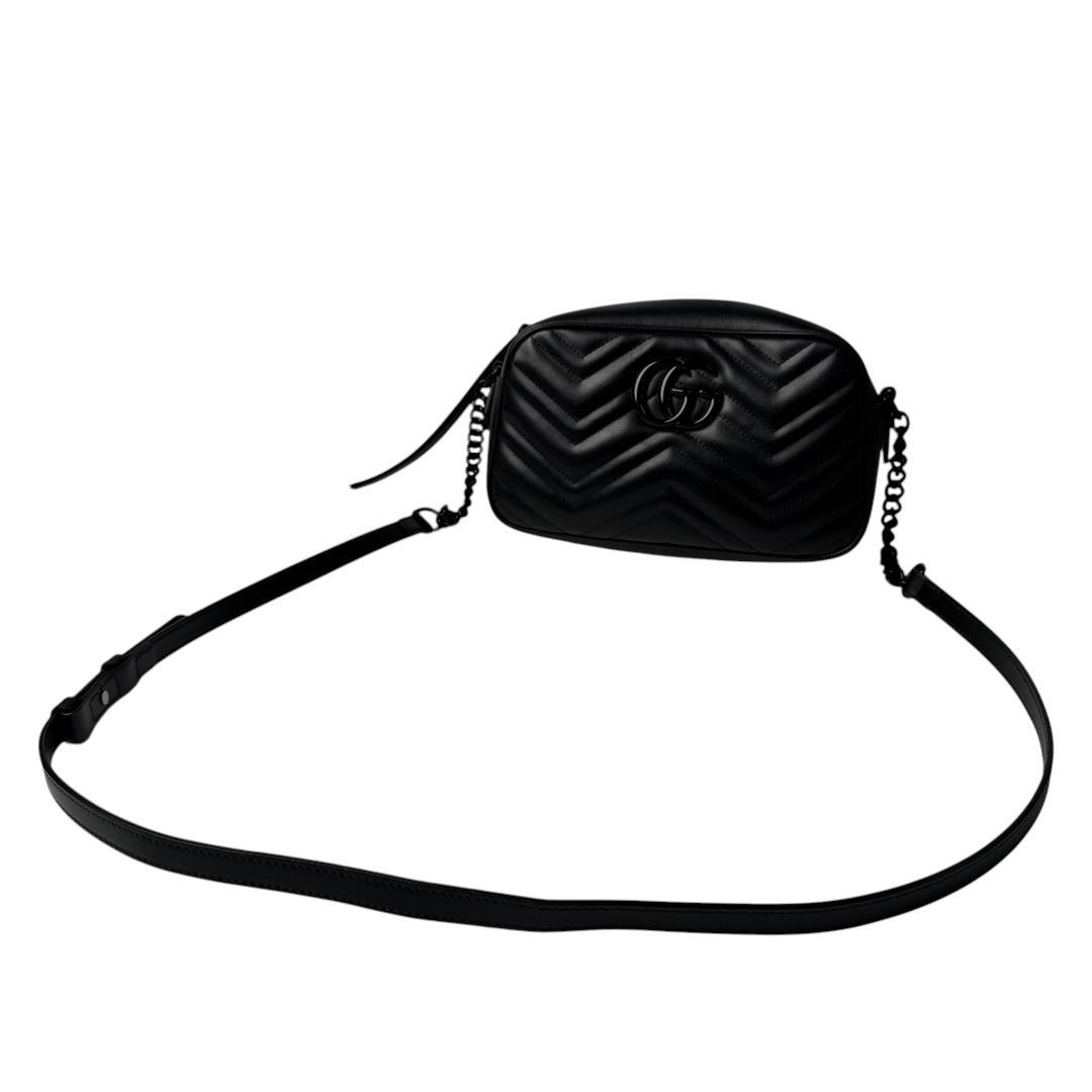 Gucci GG Marmont Shoulder Bag So Black — view 3