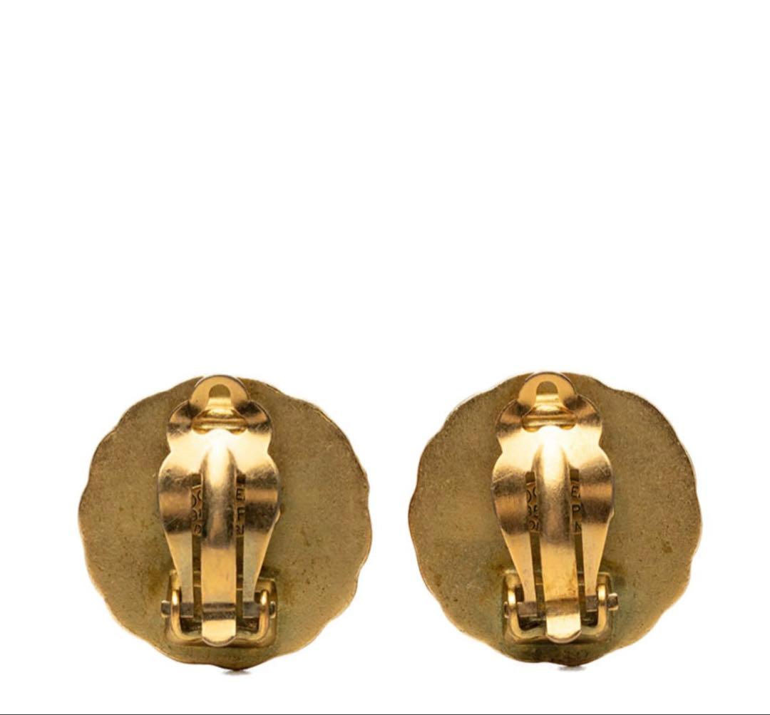 Chanel CC Logo Vintage Round Earrings — view 2