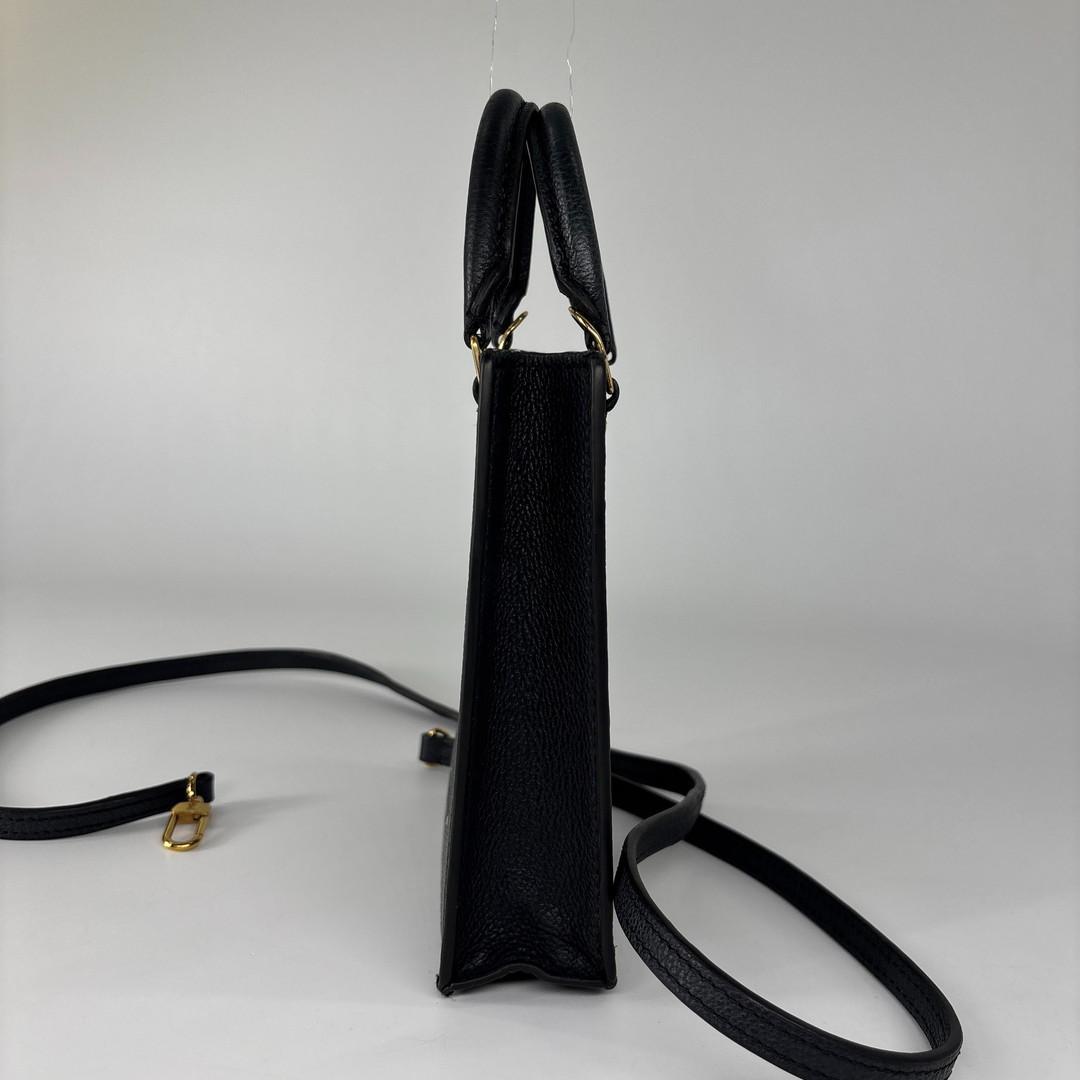Louis Vuitton Super Monogram Empreinte Petite Sac Plat Black Handbag — view 4