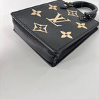 Louis Vuitton Super Monogram Empreinte Petite Sac Plat Black Handbag — view 8