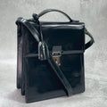 Gucci Shoulder Bag 2-Way Patent Leather Black