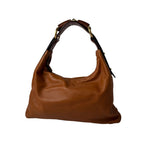Gucci Horsebit Shoulder Bag Leather Camel