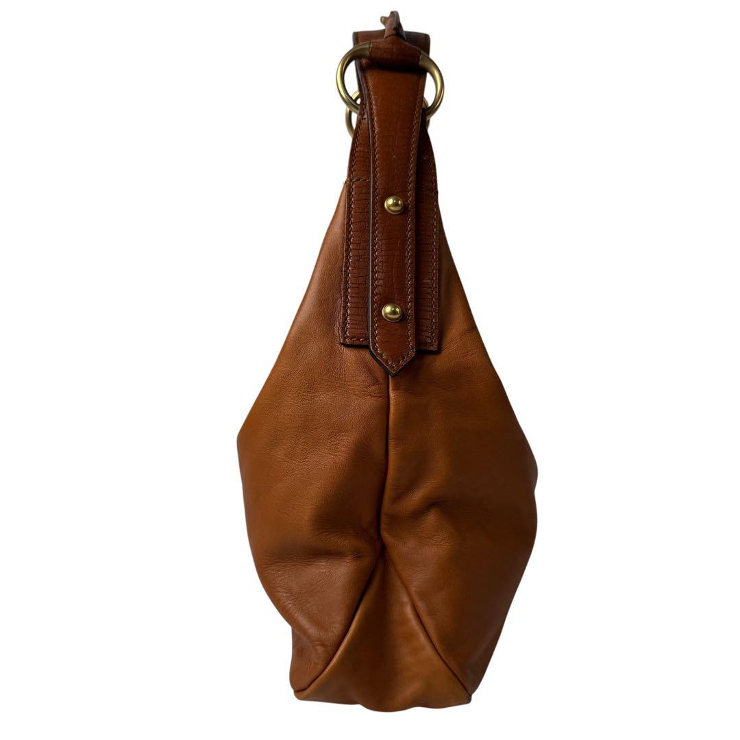 Gucci Horsebit Shoulder Bag Leather Camel — view 4