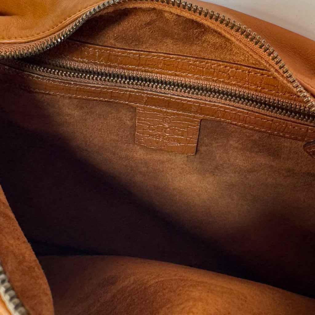 Gucci Horsebit Shoulder Bag Leather Camel — view 8