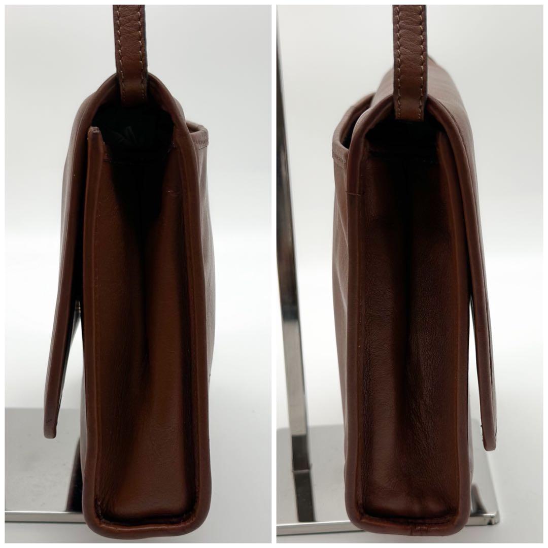Celine Vintage Triomphe Leather Shoulder — view 5