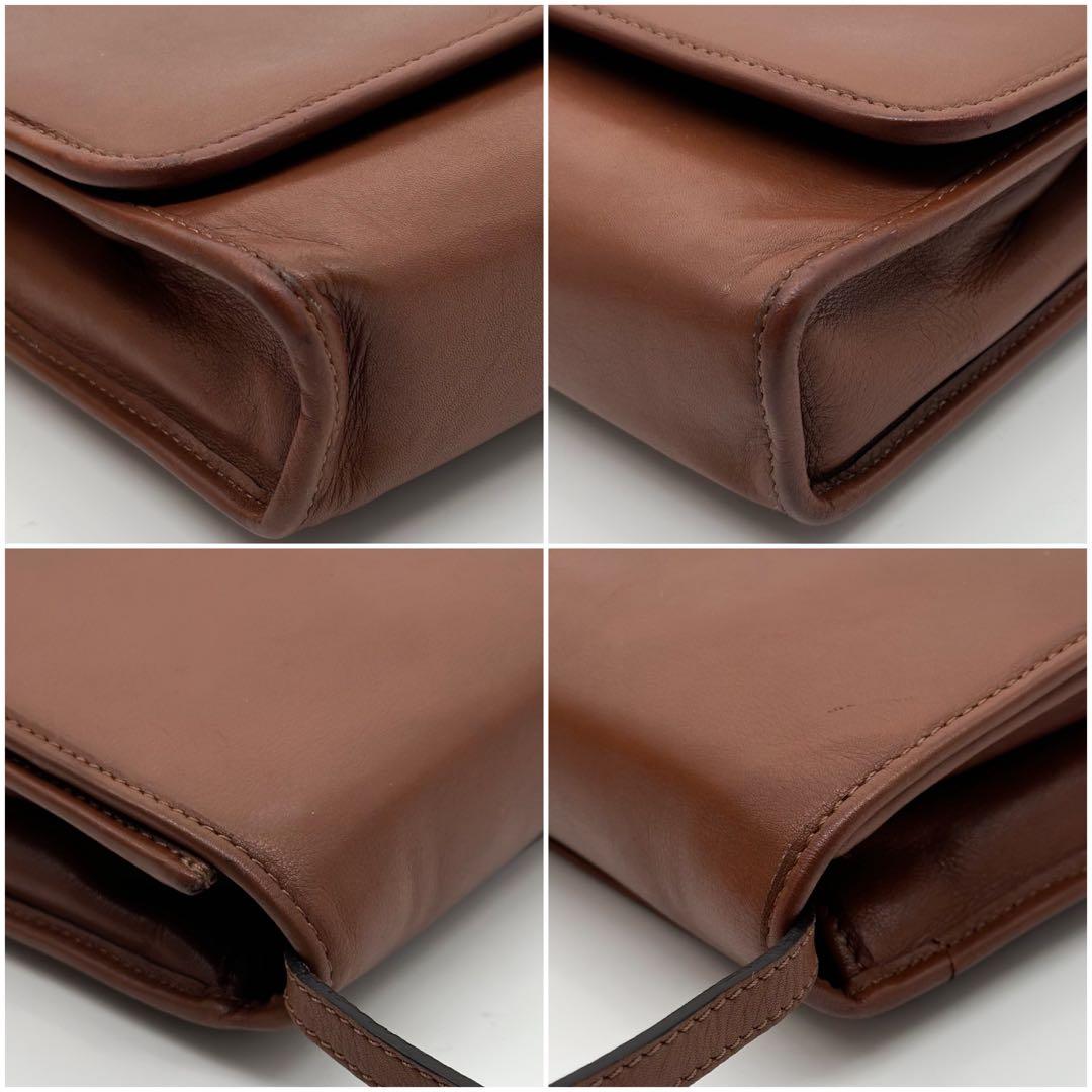 Celine Vintage Triomphe Leather Shoulder — view 7