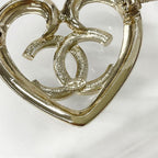 Chanel Brooch Heart Coco Mark Rhinestone — view 6