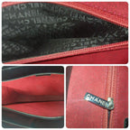 Chanel Choco Bar Tote Enamel Black CC Logo — view 8