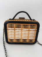 Chanel Rattan Woven Vanity 2-Way Chain Bag — view 2