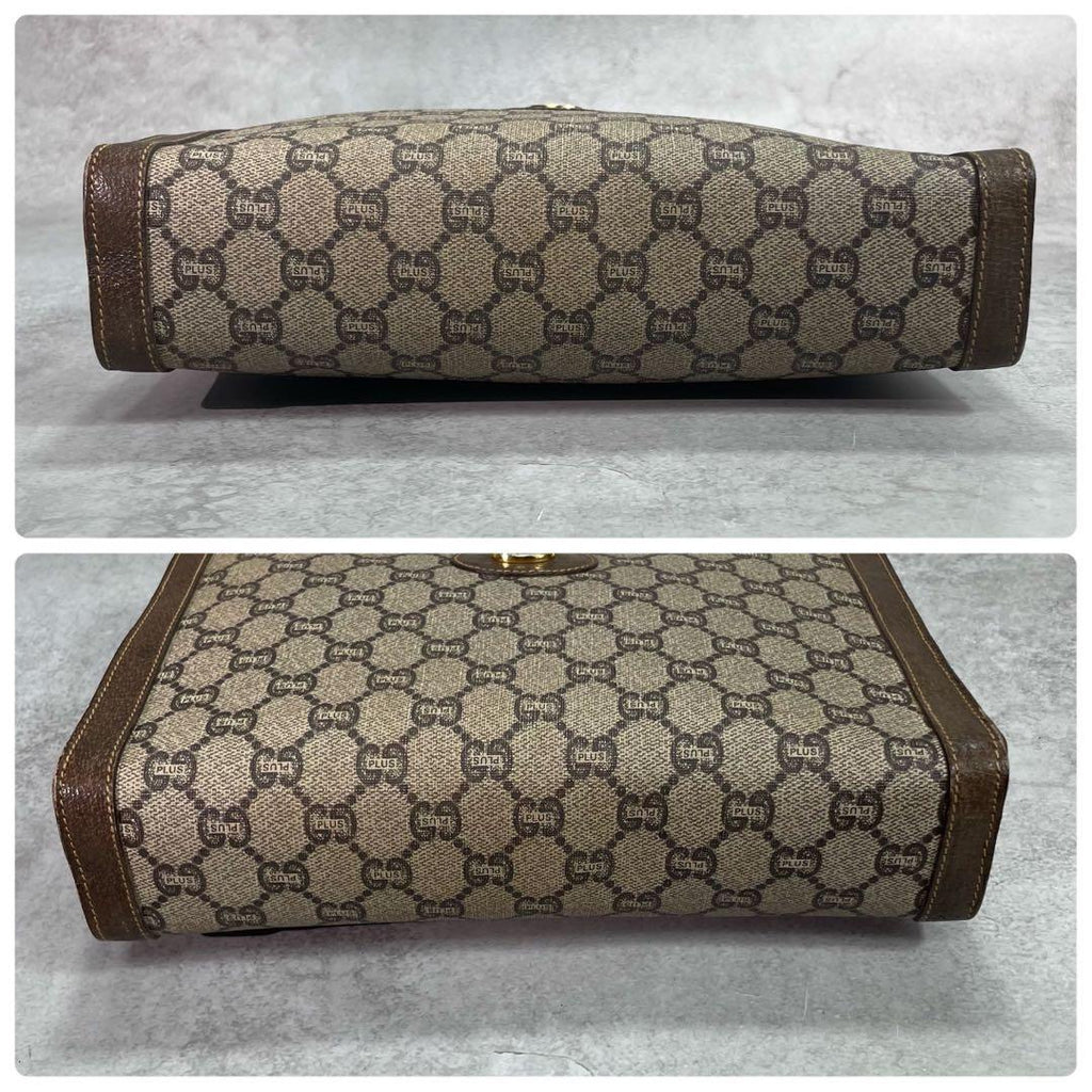 Gucci GG Clutch Brown Leather Second Logo — view 7
