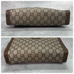 Gucci GG Clutch Brown Leather Second Logo — view 7