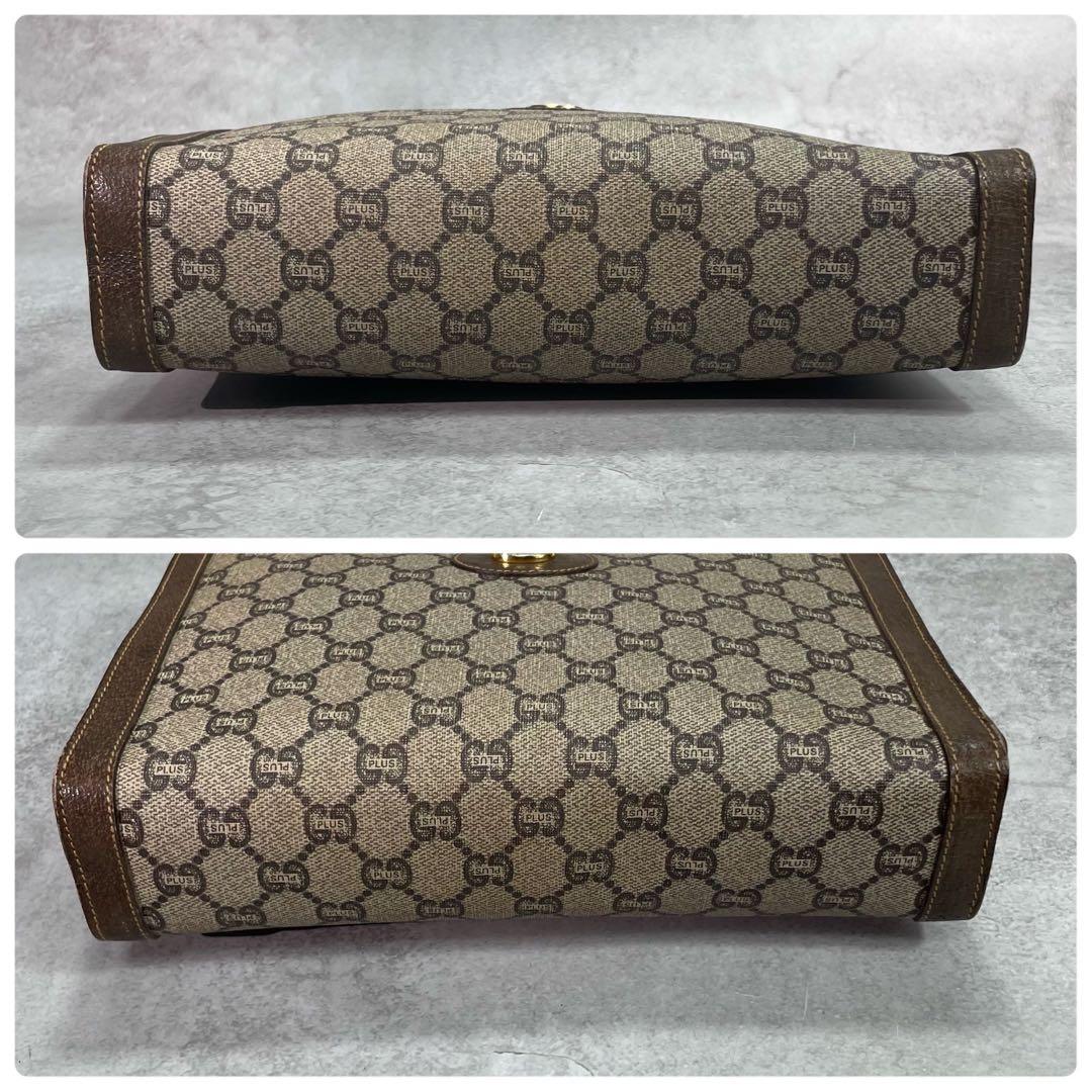 Gucci GG Clutch Brown Leather Second Logo — view 7