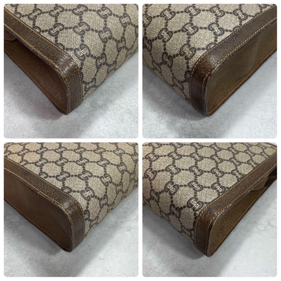 Gucci GG Clutch Brown Leather Second Logo — view 8
