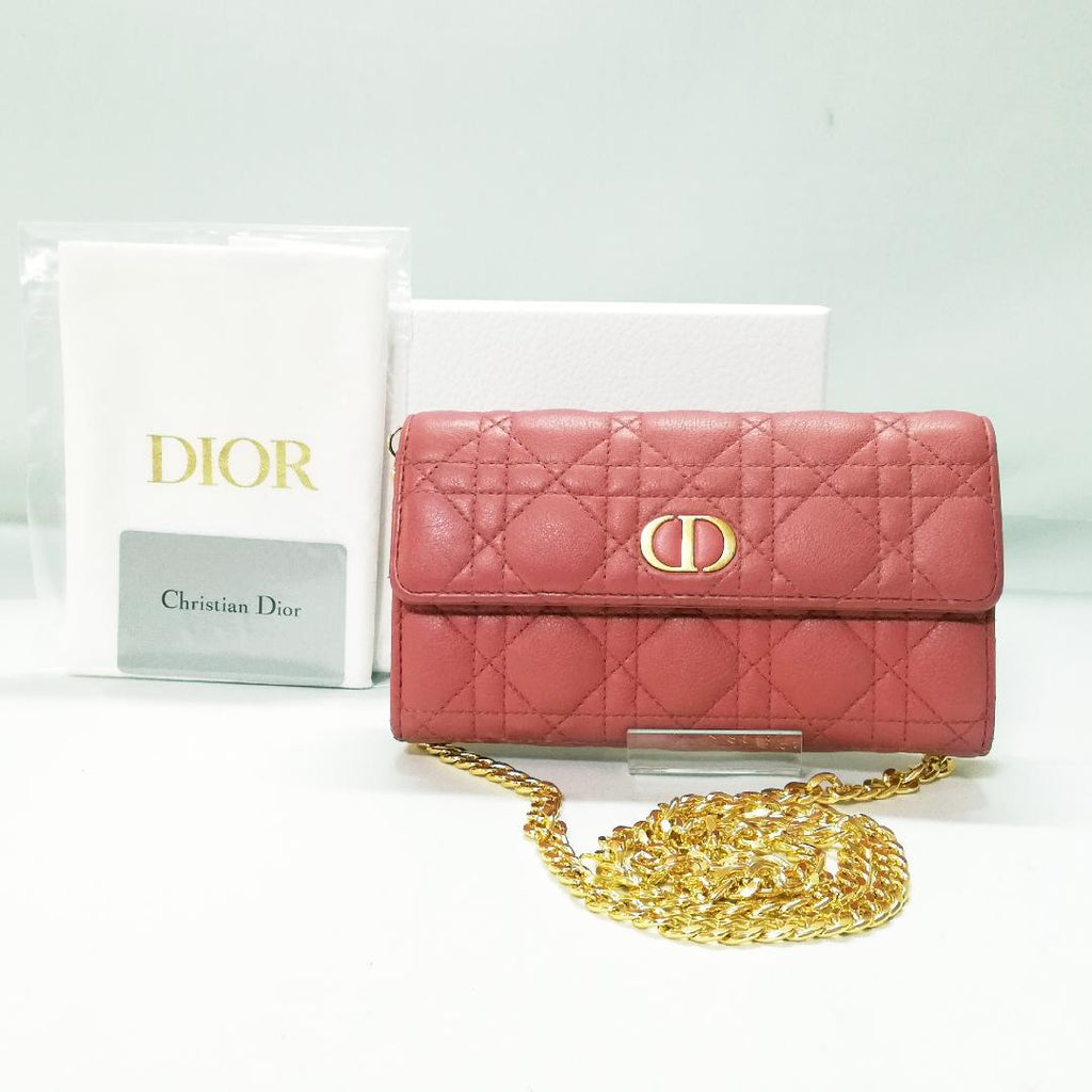 Dior Wallet Pink Gold