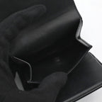 Celine Trio Trifold Wallet Calfskin Black Gold — view 7