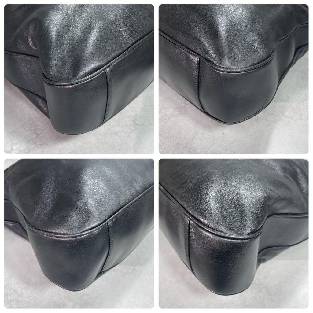 Gucci Shoulder Bag 2-Way Bamboo Black Leather — view 9
