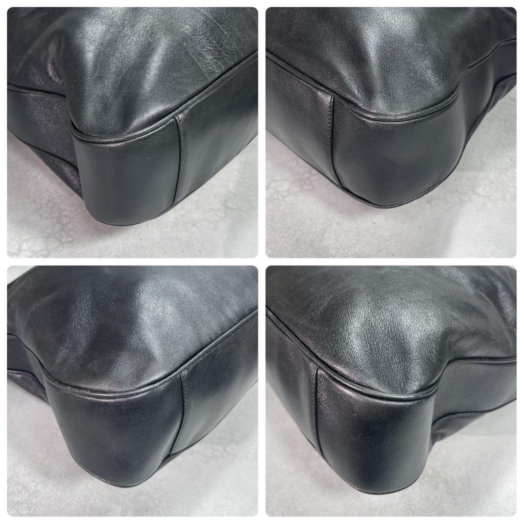 Gucci Shoulder Bag 2-Way Bamboo Black Leather — view 9