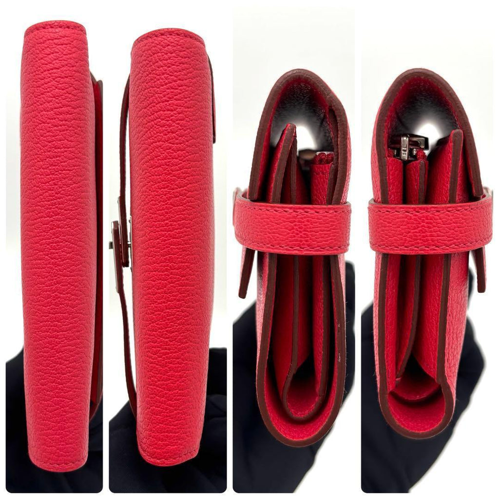 Hermes Kelly Wallet Pink Shevr Misol — view 6