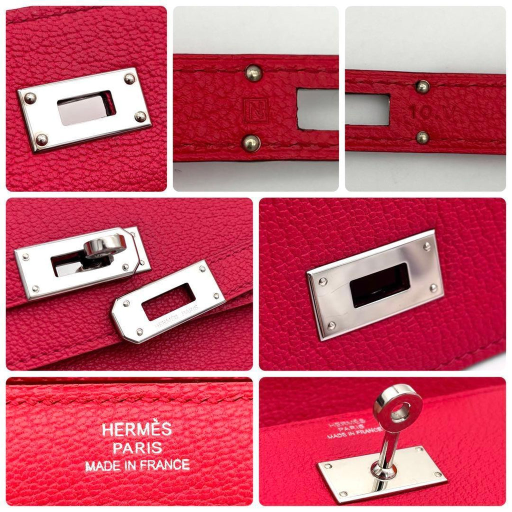 Hermes Kelly Wallet Pink Shevr Misol — view 9