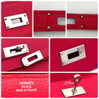 Hermes Kelly Wallet Pink Shevr Misol — view 9