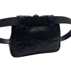 Chanel Lambskin Quilted Kiss Lock Waist Belt Bag CC Logo — view 2