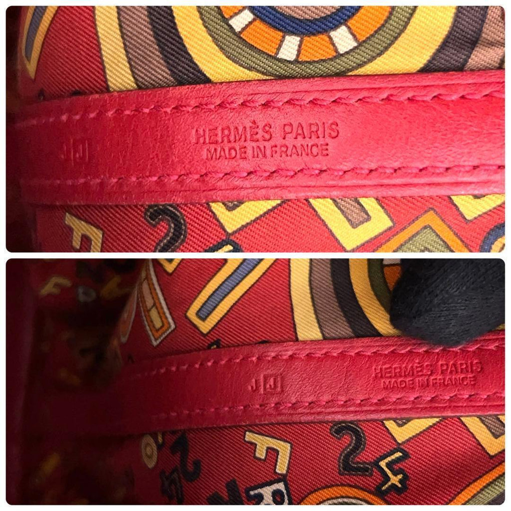 Hermes Tote Garden Twirl TPM Red Included — view 8