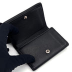 Louis Vuitton Portefeuille Lock Mini Trifold Wallet Noir Silver — view 3